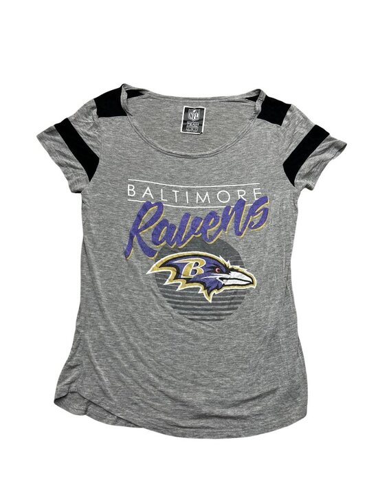 NFL Tops - NFL Team Apparel Baltimore Ravens Lightweight Short Sleeve T-Shirt Graphic Tee M